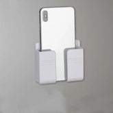 Wall-Mounted Mobile Phone Charging Shelf – Stick-On Bedroom Bedside Organizer Stand Charge Hub X